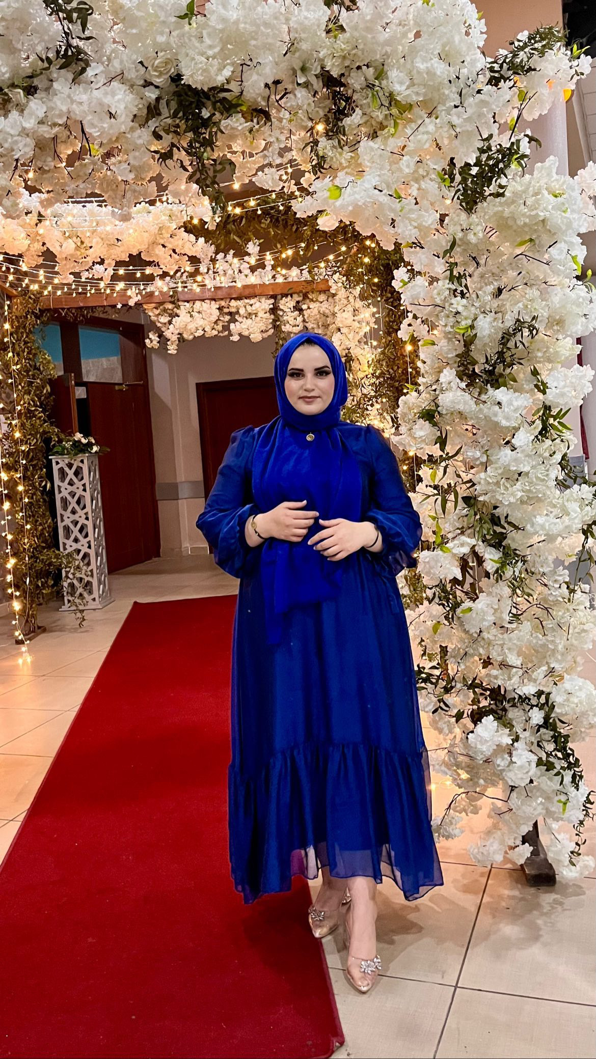 Mavi Tesettür Abiye Mavi Tesettür Abiye