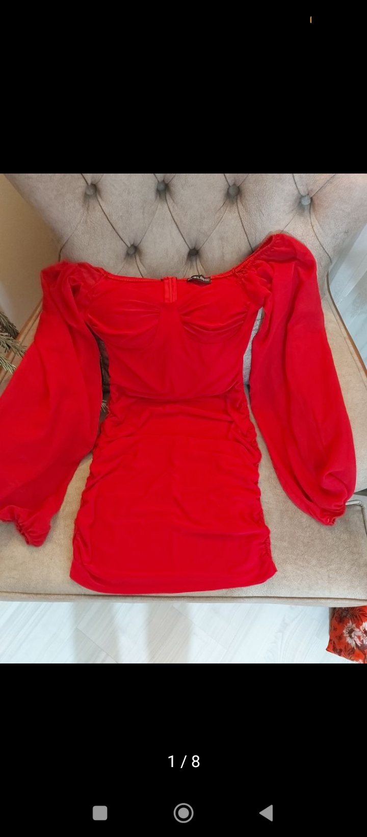 Drapeli gece elbisesi Drapeli gece elbisesi