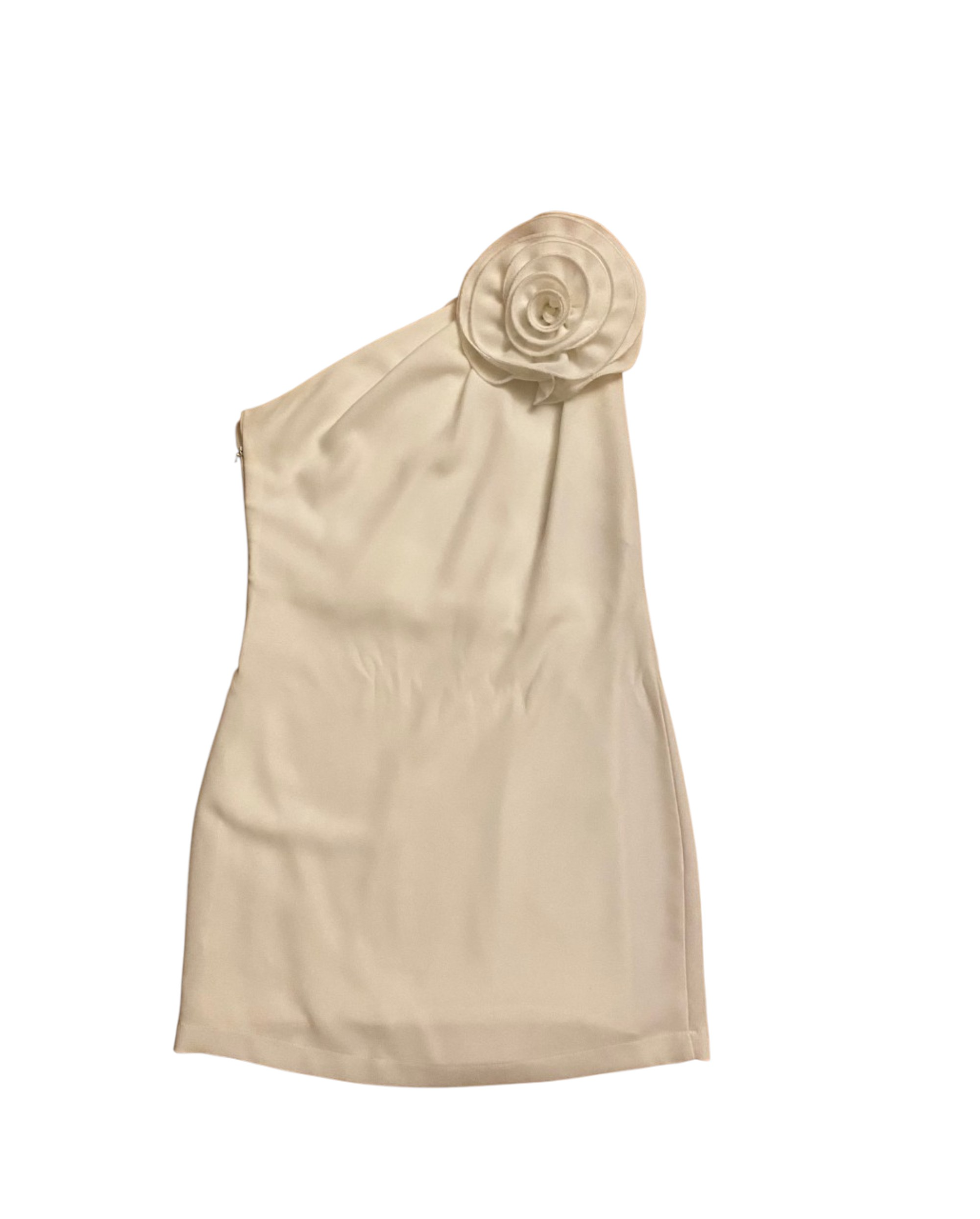 Beyaz tek omuz mini elbise Beyaz tek omuz mini elbise